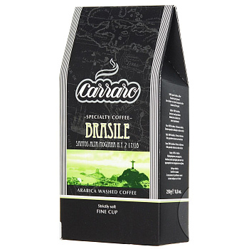 Кофе молотый Carraro Mono Brasile 250 гр, 100 %