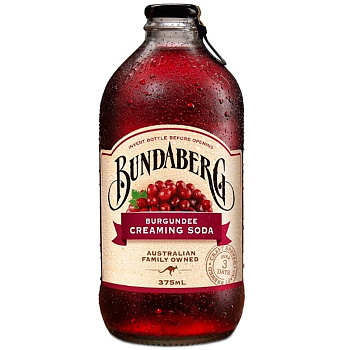 Напиток «Bundaberg» Burgundee Creaming Soda, Бандаберг - Крем - Сода Бургундия, 0.375л, стекло