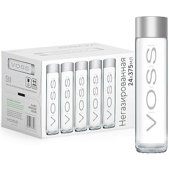 Минеральная вода VOSS ВОСС 0,375л. Стекло. Без газа