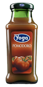 Сок Yoga Pomodoro, Йога Овощной сок томатный восстановленный 0.2л, стекло