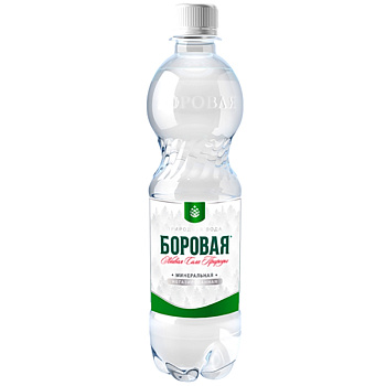 Минеральная питьевая вода «Боровая» лечебно-столовая, сульфатно-кальциевая 0.5л без газа, пэт