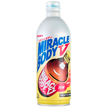 Напиток «Sangaria» Miracle Body V, Сангария Миракл Боди V, 0.5л, газ, алюминиевая бутылка (1шт)
