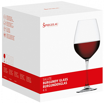 Набор бокалов «Spiegelau» Salute Burgundy / Бургундия (4шт x 810мл)