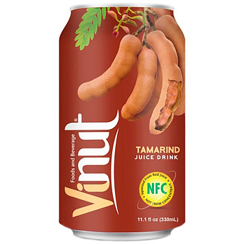 Напиток сокосодержащий Vinut Tamarind, Винут Тамаринд 0,33 л, 24 шт/уп