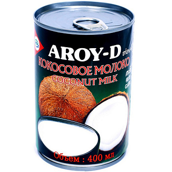 Кокосовое молоко «Aroy-D», Арой Д, 0.4л, банка