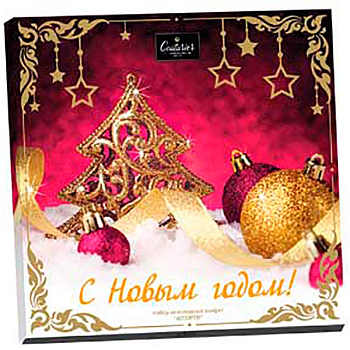 Набор шоколадных конфет «Сouturier» Chocolate, Шоколадный Кутюрье Ассорти (Красная Елка), 360гр, коробка