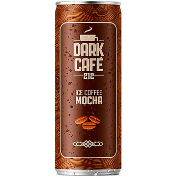 Напиток Холодный кофе «Dark Cafe 212» Ice Coffee Mocha, Дарк Кафе 212 Айс Кафе Мока, 0.25л, банка