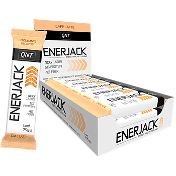 Энергетический батончик QNT Enerjack Кофе Латтэ 75 грамм