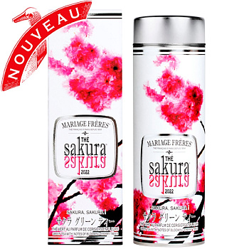 Зеленый чай Mariage Freres Sakura 2022, Марьяж Фререс Сакура 2022, банка
