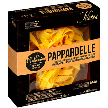 Паста «Filotea» Matassine  Pappardelle, Матассине Паппарделле, 250гр