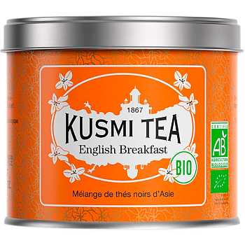 Чай Kusmi tea "English Breakfast", "Английский Завтрак" (BIO, Organic Tea), банка 100гр