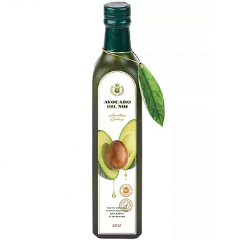Масло авокадо «Avocado oil №1», Авокадо масло №1, для жарки и запекания, 500мл, стекло