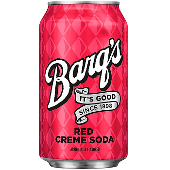 Напиток «Barq's» Root Beer Red Creme Soda, Баркс Клюква, 0.355мл, банка