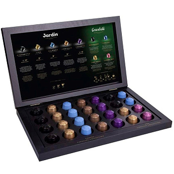 Подарочный набор кофе в капсулах «Jardin» 7 видов (28 шт) для кофемашин (Формат: Nespresso)