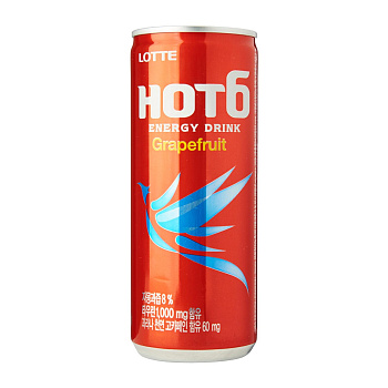 Энергетический напиток "HOT'6 Grapefruit" 240мл ж/б
