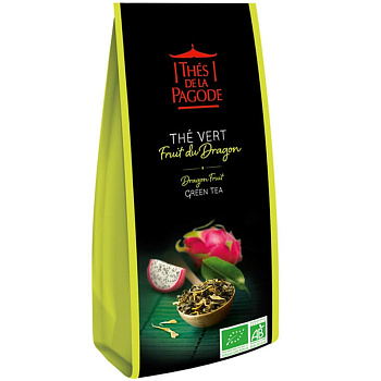 Зеленый чай «Thes De La Pagode» Vert Fruit Du Dragon (Bio), пакет 100гр