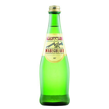 Минеральная вода лечебно-столовая Набеглави 0,5 х 12шт, с газом, стекло