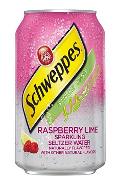 Schweppes Raspberry Lime (Швепс Малина и Лайм) 0.355 ж