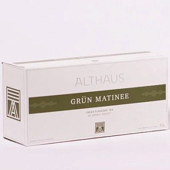 Чай ALTHAUS Grun Matinee Grand Pack Грюн Матинэ 20 шт.