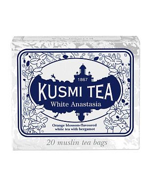 Kusmi tea белый чай "White Anastasia" Саше (2гр *20шт) 40гр Kusmi tea белый чай "White Anastasia" Саше (2гр *20шт) 40гр