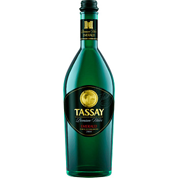 Минеральная вода «Tassay» Emerald, Тассай Эмеральд 0.75л, с газом, стекло