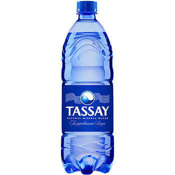 Минеральная вода «Tassay», Тассай 1л, с газом, пэт