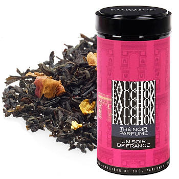 Чёрный чай «Fauchon» Evening In France, вечер во Франции, 100гр., банка
