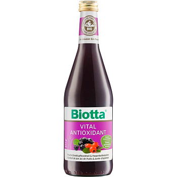 Мультифруктовый био-сок прямого отжима «Biotta» "Витал Антиоксидант" 500 мл