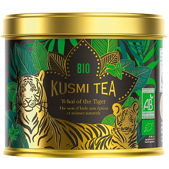 Kusmi tea "Tchai of the Tiger", "Чай Тигра" (BIO, Organic Tea), банка 100гр