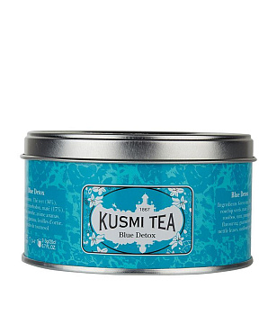 Kusmi "Blue Detox" зеленый листовой  чай, банка 100гр