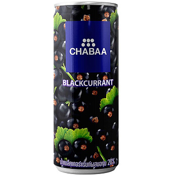 CHABAA Напиток с соком Черной смородины и виноградом 0.230л