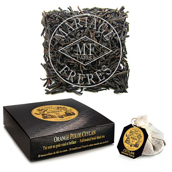 Черный чай Mariage Freres Orange Pekoe Ceylan, Саше 75 гр