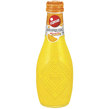 Сокосодержащий газированный напиток «Epsa» Orangeade, Эпса Апельсин 0.232л, стекло
