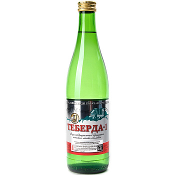 Минеральная вода «Теберда 1» 0,5л. с газом, стекло