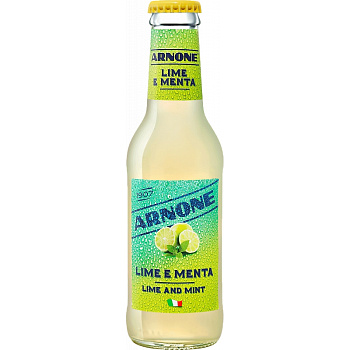 Напиток безалкогольный Arnone Lime e Menta, Арноне Лайм и Мята, 0.2л, стекло