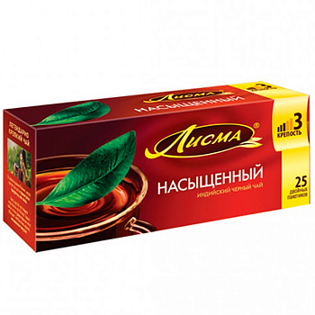 Чай «Лисма» Насыщенный 25 пакетиков