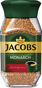 Кофе «Jakobs» Monarch, Intense, Интенс, 190гр, стекло