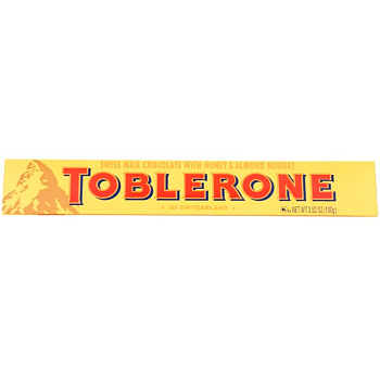 Шоколад «Toblerone» Swiss Milk Chocolate With Honey and Almond Nougat, Таблерон Милк, 100гр
