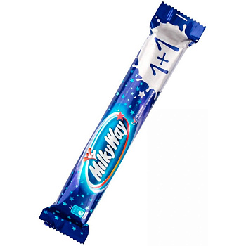 Батончик шоколадный Милки Вэй 1+1 Milky Way 52 грамм