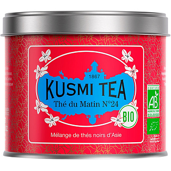 Kusmi tea "Russian Morning N°24", "Утро России N°24" (BIO, Organic Tea), банка 100гр
