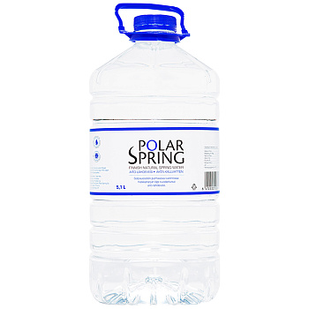 Минеральная вода «Polar Spring» Finnish Natural Spring Water, Полар Спринг 5.1л, без газа, пэт