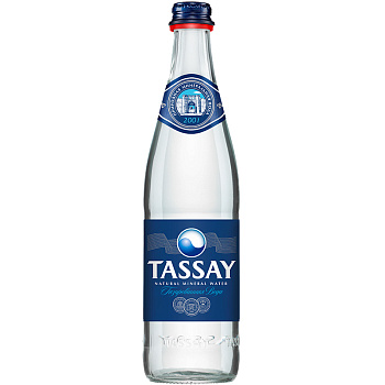Минеральная вода «Tassay», Тассай 0.5л, с газом, стекло