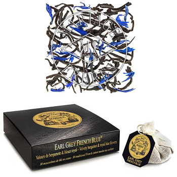 Черный чай Mariage Earl Grey French Blue, Саше 75 гр