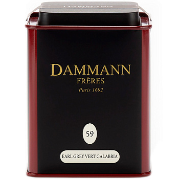 Чай ароматизированный зеленый «Dammann» Earl Grey Vert Calabria, Дамманн Эрл Грей Калабрия, ж/б, 100гр
