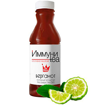Холодный Черный чай иммуни-tea «Be True» Бергамот, 475мл, пластик