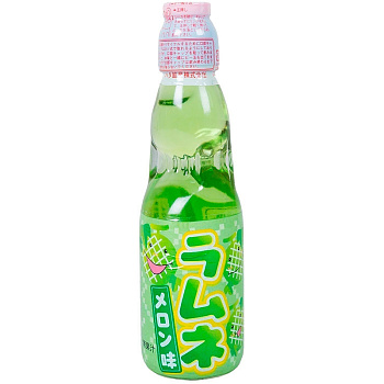 Напиток «Ramune» Lemonade Melon, Рамуне со вкусом дыни 0.2л, стекло