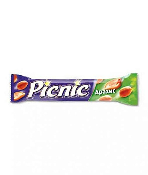 Батончик шоколадный Пикник Picnic 38 грамм