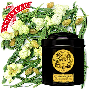 Зеленый чай Mariage Freres Genmaicha Matcha Emeraude, Марьяж Фререс Генмайча Матча банка 100 гр
