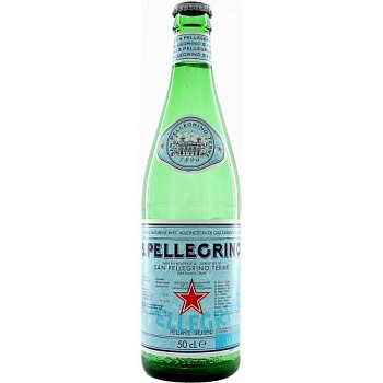 Минеральная вода с газом S.Pellegrino, Сан Пеллегрино 0.5 л, 24 шт/уп стекло