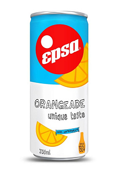 Негазированный Напиток "EPSA" Портокалада 330мл. Ж/Б